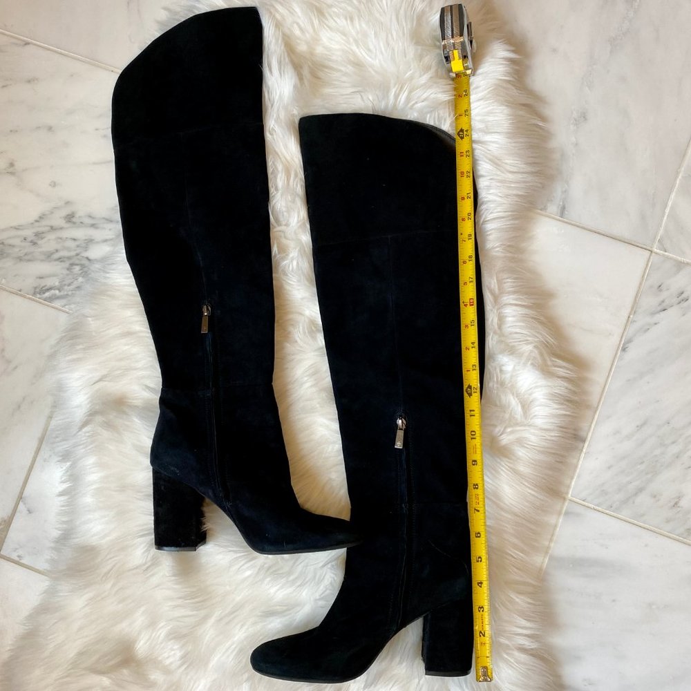 Kenneth Cole carrah suede black knee high boots - Picture 7 of 9